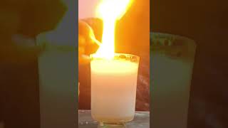 burning hydrogen gas #experiment #reaction #science #viralvideo