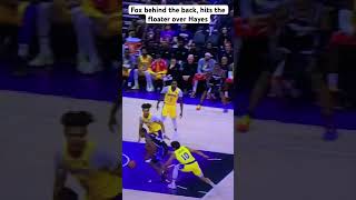 Lakers vs Kings: De’Aaron Fox hits the floater over Hayes #nba #highlights #shorts