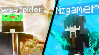 Rematch @NizGamer Vs @SenpaiSpider Minecraft PVP Match || Niz Gamer Left PVP