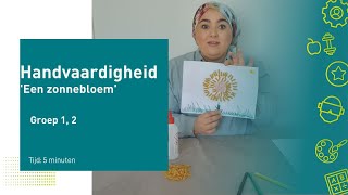 Handvaardigheid - Een zonnebloem