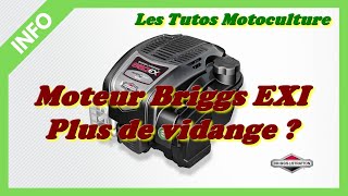 Moteur Briggs EXI , Plus de vidange  😱 😱 😱