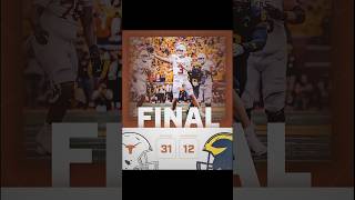 Texas took care of business vs Michigan.🤟#collegefootball#highlights