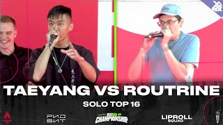 Taeyang VS Routrine | Russian Beatbox Championship 2024 | 1/8 Final