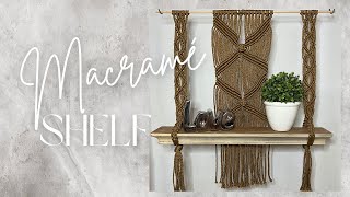 DIY Macramé Shelf [Easy Tutorial]