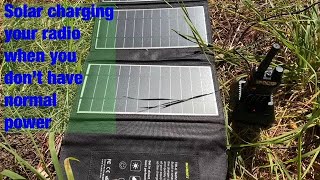 Solar charging Baofengs