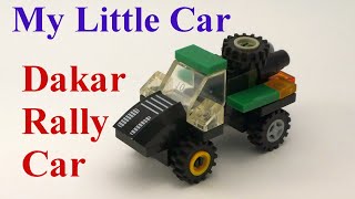 My Little Car - Lego Dakar Rally Car - How to build with lego blocks (DIY and TUTORIAL)