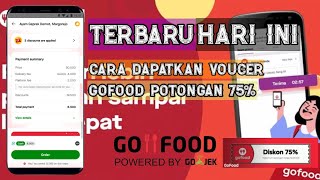 terbaru..!!!  cara dapatkan promo gofood 75% "trik munculin promo gofood 75%"