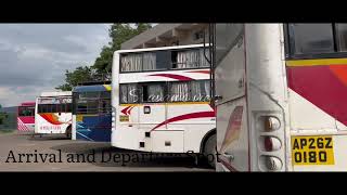 APSRTC Departure and Arrival Spot at Srisailam #apsrtc #bus #stand #departure #arrival #srisailam