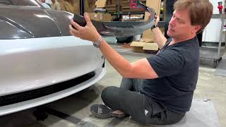 TESLA Model 3  Gen  2 Carbon Fiber Front Lip Spoiler TEST FITTING