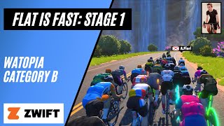 First Zwift Race of 2024! // Flat is Fast Stage 1: Tempus Fugit // Category B