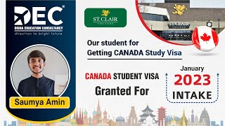 Student Canada Study Visa Success Story | Saumya Amin Canada Student Review | DEC - 6355600204