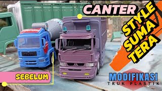 modifikasi truk plastik jadi canter sumatera / jambi #truck #trukoleng