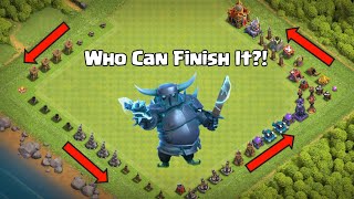 Level 1 Longest Defense Formation VS All Troops | Clash of Clans