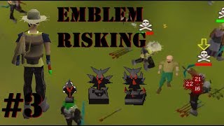 1 Prayer Pure Mini PK Vid - Emblem Risking to Tier 10 Attempt #3 - OSRS Bounty Hunter