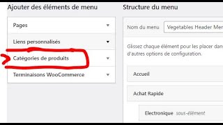 Ajouter les cathégories de produits woocommerce aux menus (wordpress tuto)