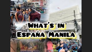 Downtown España Manila Philippines[4k] Trabajo Market Daily Life style