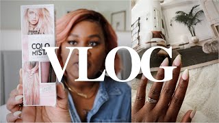 VLOG: NEW HAIR COLOR AND NEW NAILS | TARGET AND H&M HAUL | MINI RANT | 5 MIN MAKEUP | ITSYECHIMA