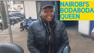 The Only Nairobi's CBD Female Boda Boda Rider.