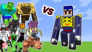 Nikkoriminator V2 Vs. Mutant Beasts and More Mutants in Minecraft