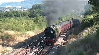 Three Charters to Weymouth.. 35028 Clan Line and five Class 47s..09/07/2022