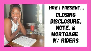 #MINIMOCKSIGNING|CLOSING DISCLOSURE, NOTE, & MORTGAGE