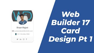 Designing Interactive Cards in WSYWIYG Web Builder 17 Part 1
