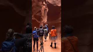 Amazing  Antelope Canyon Walls 🙀✨😍 #shorts