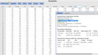 Linear Regression -StatCrunch