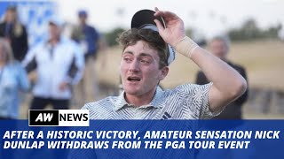 Nick Dunlap Makes History The First Amateur Player To Win a PGA Tour Event