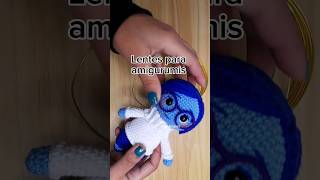 tutorial 👆 Tristeza Intensamente amigurumi, lentes para amigurumis #crochet #crochetpatterns