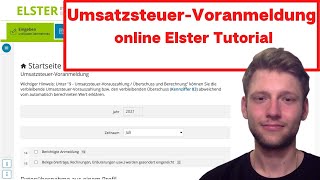 Umsatzsteuervoranmeldung 2024 Elster online Tutorial - Schritt für Schritt