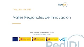 Seminario online de la Red IDI: Valles Regionales de Innovación