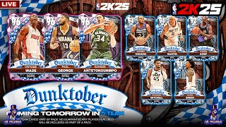 *LIVE* DUNKTOBER PACKS TOMORROW! NBA 2K25 MYTEAM | PINK DIAMOND PAUL GEORGE, GIANNIS, D WADE