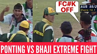 India Vs Australia 1998 | When Ponting Messed with HARBHAJAN then Harbhajan gave epic Reply 😱🔥