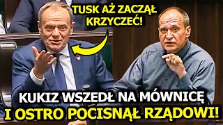 PAWEŁ KUKIZ NAGLE WSZEDŁ NA MÓWNICĘ I OSTRO POCISNĄŁ RZĄDOWI! DONALD TUSK AŻ ZACZĄŁ KRZYCZEĆ!