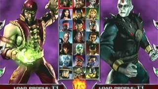 Mortal Kombat Deadly Alliance Character Select