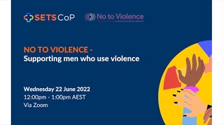 SETSCoP Governance Training - No to Violence webinar 22 June 2022