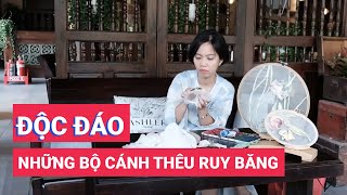 Độc đáo những bộ cánh thêu ruy băng