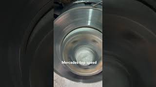 Top speed using compressed air on a Mercedes