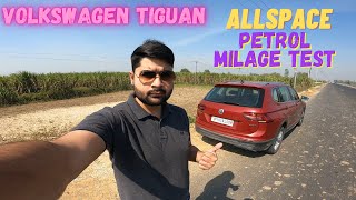 Volkswagen Tiguan AllSpace Milage Test On Highway Delhi Meerut Expressway