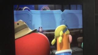 Veggietales movie Jonah pirates who don't do anything slow song and junior meets the pirates.