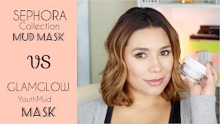 Sephora Collection Mud Mask VS GlamGlow Mask | Lulubella83