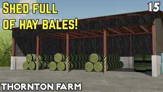 All the hay in off the field! - Thornton Farm Ep 15 - Farming Simulator 22