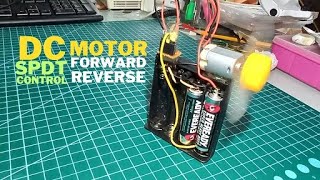 DC Motor Forward Reverse SPDT Control _Homemade (Filipino)