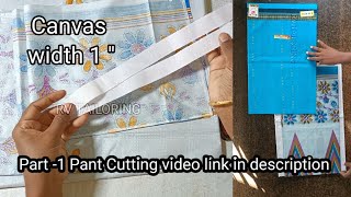 part-2 Easy Method for beginners Semi  Patiyala Pant stitching