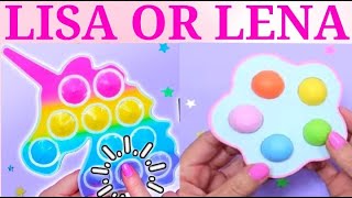 LISA OR LENA (Diy Fidgets edition) | FIDGETS