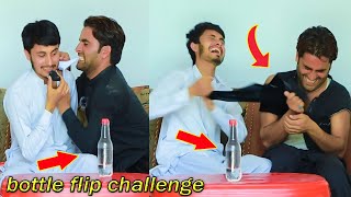 Bottle Flip Tear Clothes Challenge (part1) #bottleflipchallenge