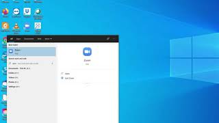 how to open zoom app in Windows 10 computer
