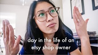 Studio Vlog #2 | Day in the Life of an Etsy Shop Owner