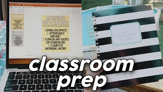 First Year Teacher Classroom Prep Vlog: Library Organization, Procedures, + Other Projects!